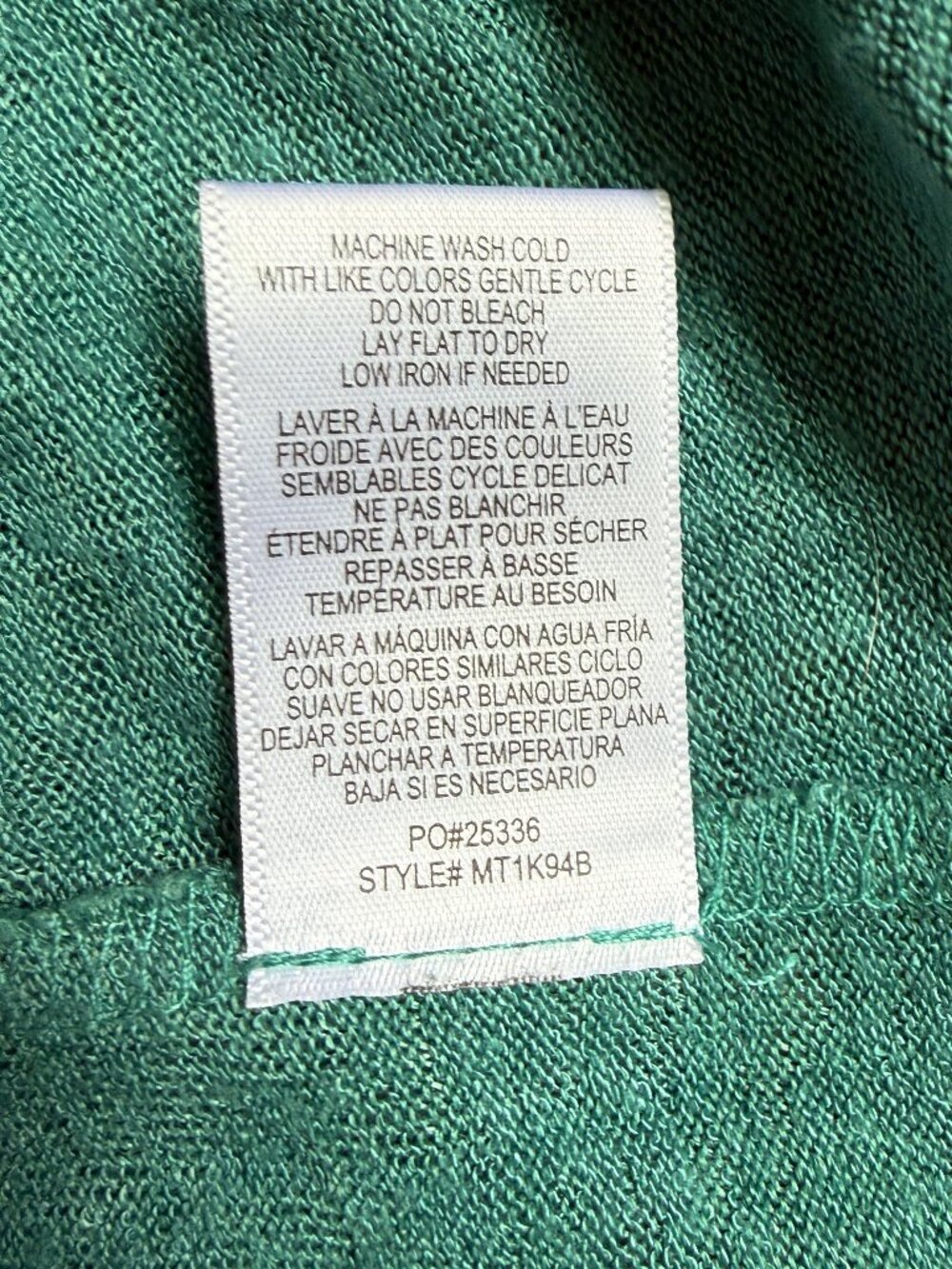 Bobeau Davie Strap Detail Knit Tee, Size Medium, Teal Green - Picture 9 of 10